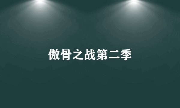 傲骨之战第二季