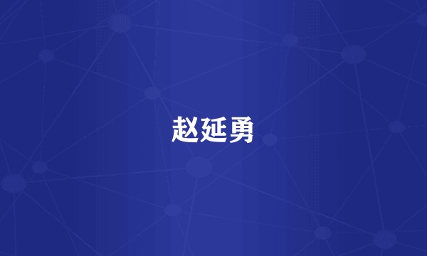 赵延勇