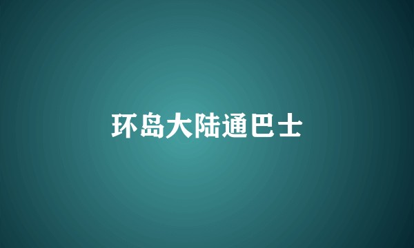 环岛大陆通巴士