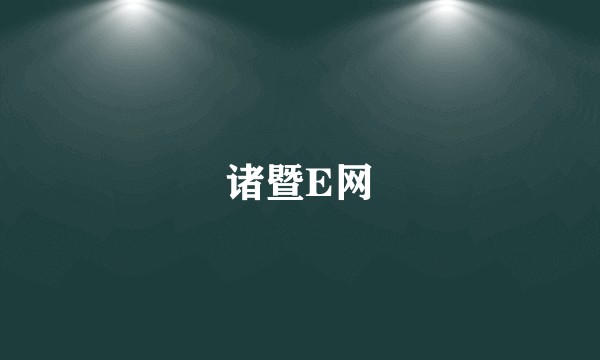 诸暨E网