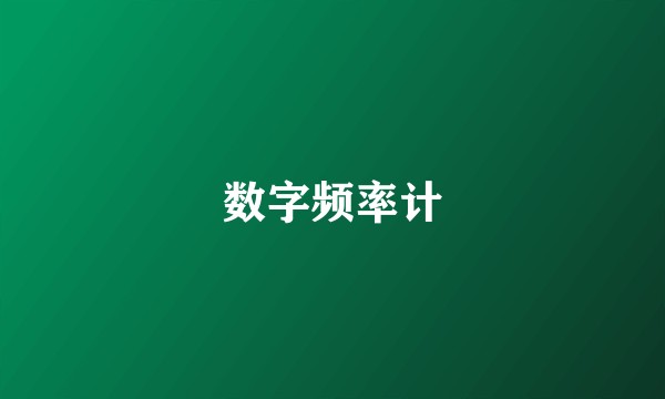 数字频率计