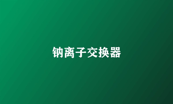 钠离子交换器