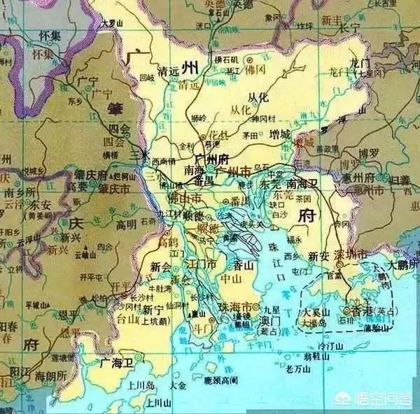 深圳以前属于广州府吗?以前广州府基本都是广府人吧,深圳宝安和市区是广府区域吗?