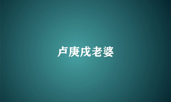 卢庚戌老婆