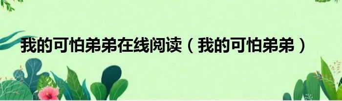 我的可怕弟弟在线阅读（我的可怕弟弟）