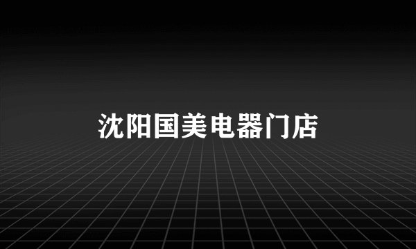 沈阳国美电器门店