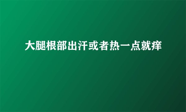 大腿根部出汗或者热一点就痒
