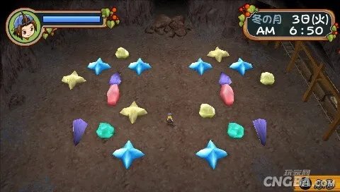 PSP《牧场物语:蜜糖村和大家的心愿》矿场攻略