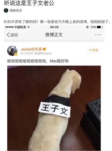 疑王子文老公被曝光 微博自拍举止亲昵