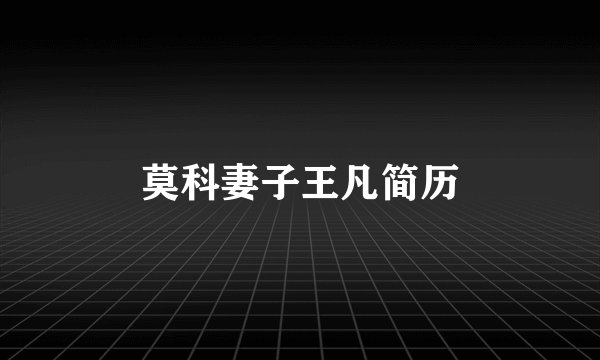 莫科妻子王凡简历