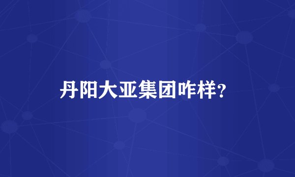 丹阳大亚集团咋样？
