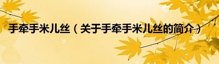 手牵手米儿丝（关于手牵手米儿丝的简介）