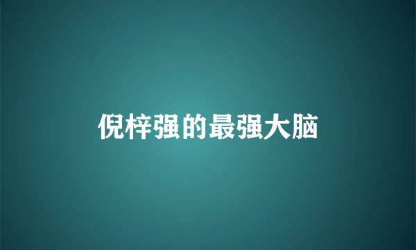 倪梓强的最强大脑