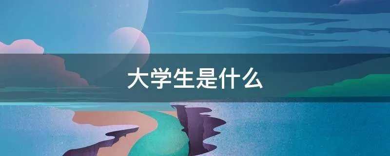 大学生是什么