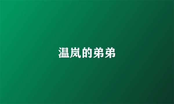 温岚的弟弟