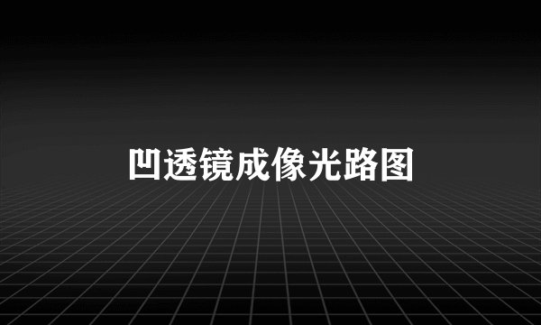 凹透镜成像光路图