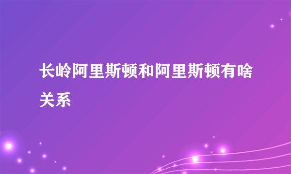 长岭阿里斯顿和阿里斯顿有啥关系