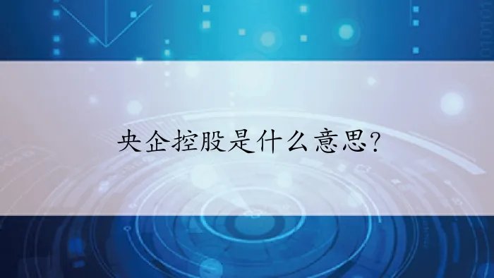 央企控股是什么意思？