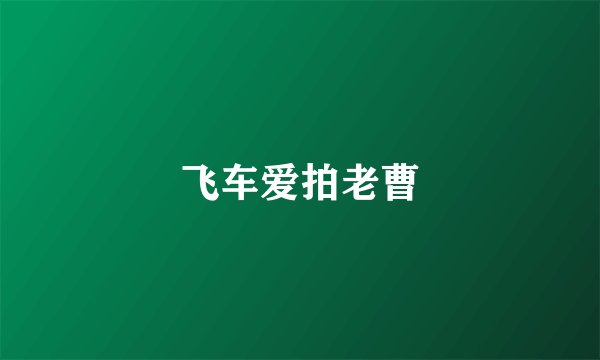 飞车爱拍老曹