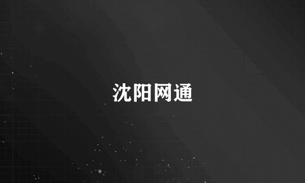 沈阳网通