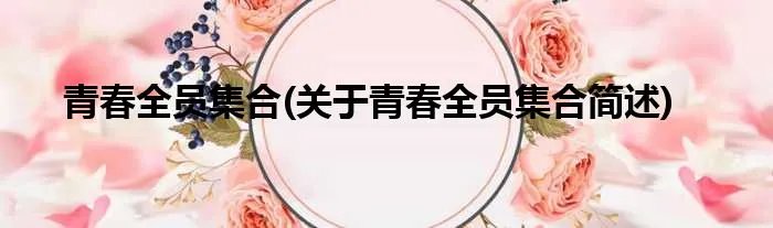 青春全员集合(关于青春全员集合简述)