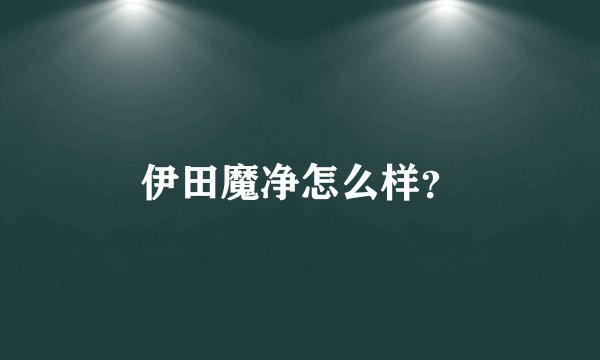 伊田魔净怎么样？