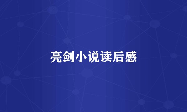 亮剑小说读后感