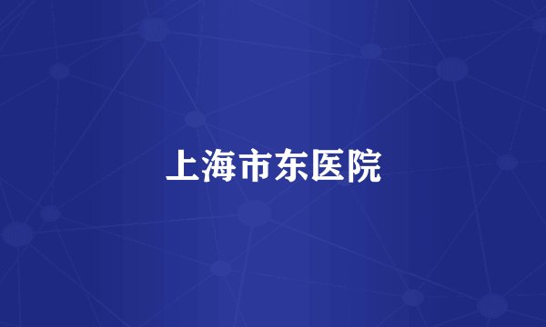 上海市东医院