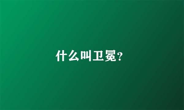 什么叫卫冕？