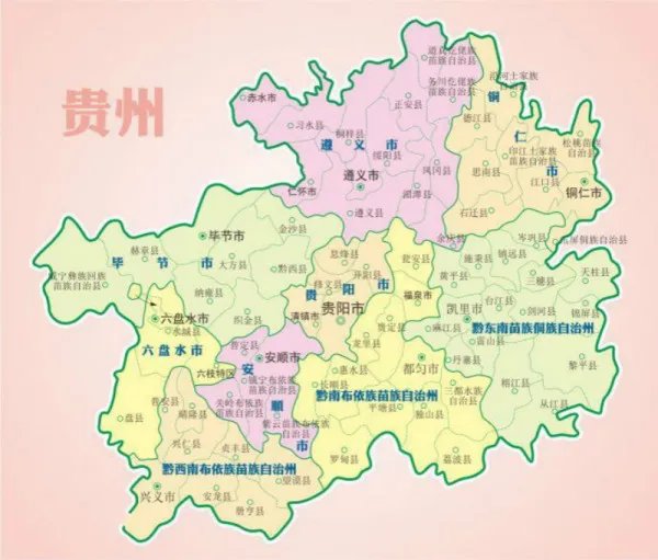 贵州旅游地图景点大全