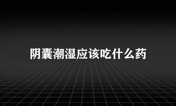 阴囊潮湿应该吃什么药