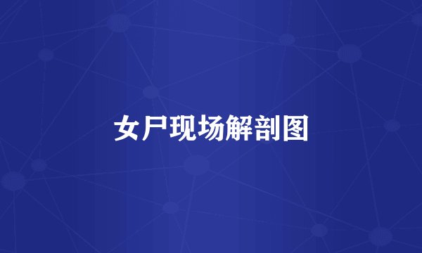 女尸现场解剖图