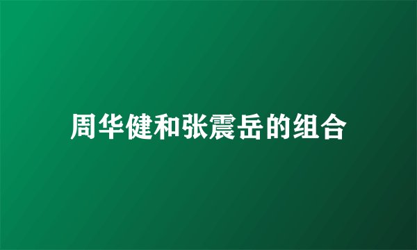 周华健和张震岳的组合