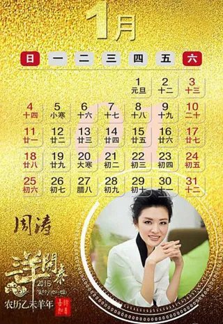 2015年央视主持人挂历曝光 央视主持人排位大洗牌