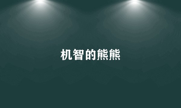 机智的熊熊