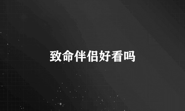 致命伴侣好看吗
