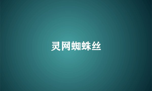 灵网蜘蛛丝