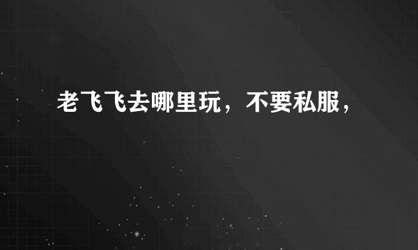 老飞飞去哪里玩，不要私服，
