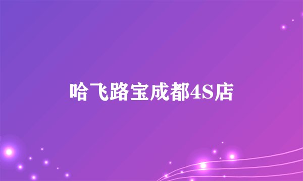 哈飞路宝成都4S店