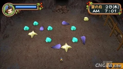 PSP《牧场物语:蜜糖村和大家的心愿》矿场攻略