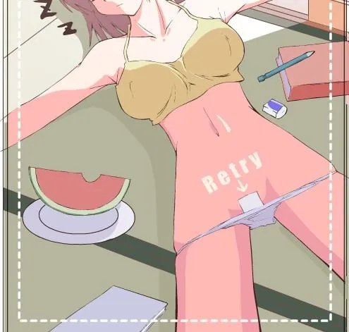 美眉睡地板