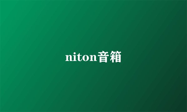 niton音箱