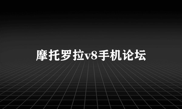 摩托罗拉v8手机论坛