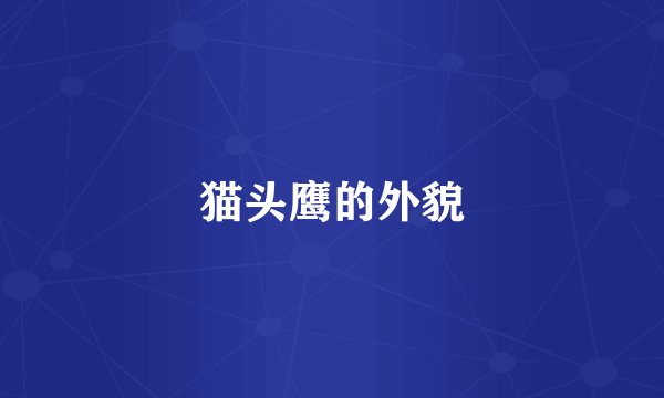 猫头鹰的外貌