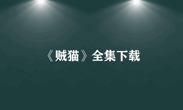 《贼猫》全集下载