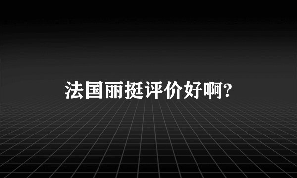 法国丽挺评价好啊?