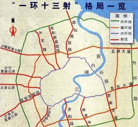 上海内环中环外环怎么分