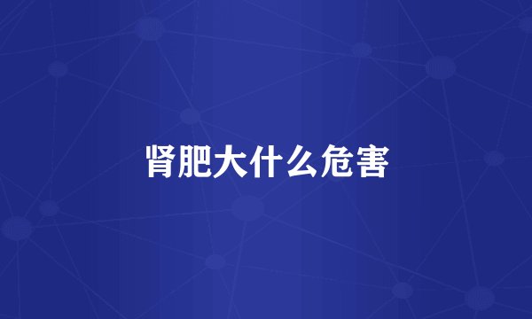 肾肥大什么危害
