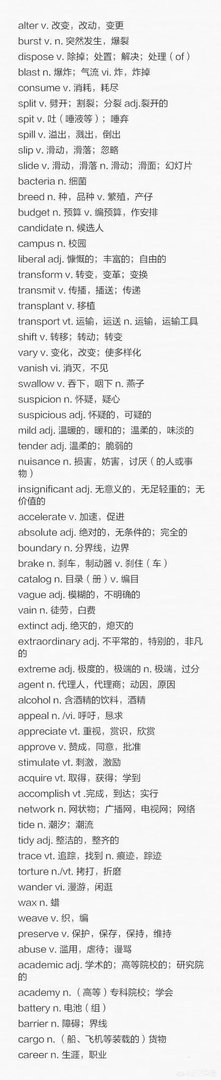 英语4级高频词汇有哪些,该怎样背呢?