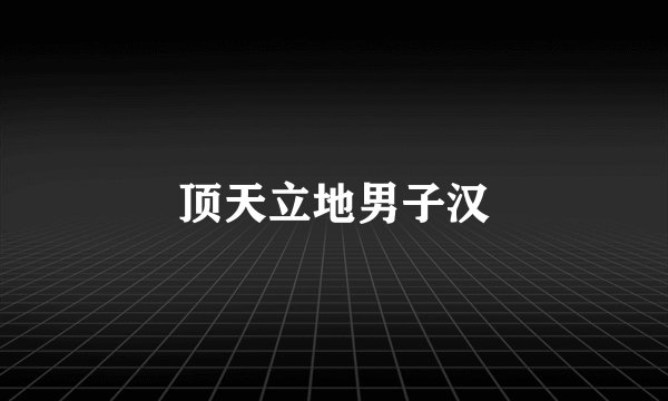 顶天立地男子汉